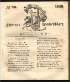 Thorner Wochenblatt 1843, No. 29 + Beilage