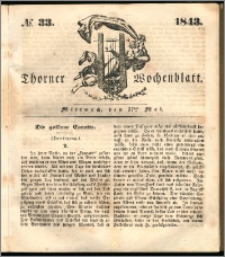 Thorner Wochenblatt 1843, No. 33 + Beilage