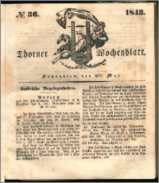 Thorner Wochenblatt 1843, No. 36 + Beilage, Thorner wöchentliche Beitung