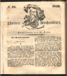 Thorner Wochenblatt 1843, No. 38 + Beilage, Thorner wöchentliche Beitung