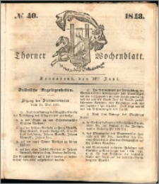 Thorner Wochenblatt 1843, No. 40 + Beilage, Thorner wöchentliche Beitung