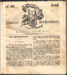 Thorner Wochenblatt 1843, No. 42 + Beilage, Thorner wöchentliche Beitung