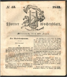 Thorner Wochenblatt 1843, No. 43 + Beilage