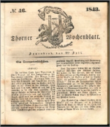 Thorner Wochenblatt 1843, No. 46 + Beilage, Thorner wöchentliche Beitung