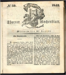 Thorner Wochenblatt 1843, No. 59 + Beilage
