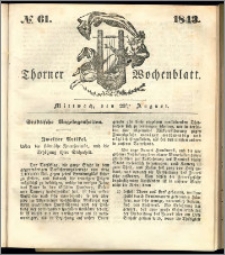 Thorner Wochenblatt 1843, No. 61 + Beilage