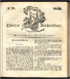Thorner Wochenblatt 1843, No. 71