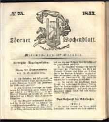 Thorner Wochenblatt 1843, No. 75
