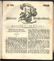 Thorner Wochenblatt 1843, No. 88 + Beilage, Thorner wöchentliche Beitung
