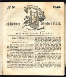 Thorner Wochenblatt 1843, No. 91 + Beilage