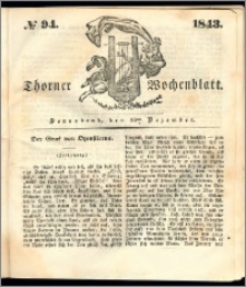 Thorner Wochenblatt 1843, No. 94 + Beilage, Thorner wöchentliche Beitung