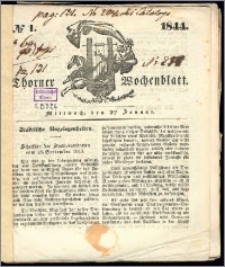 Thorner Wochenblatt 1844, No. 1 + Beilage