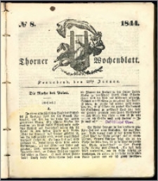 Thorner Wochenblatt 1844, No. 8 + Beilage, Thorner wöchentliche Beitung