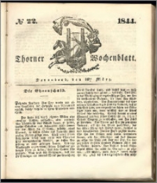 Thorner Wochenblatt 1844, No. 22 + Beilage, Zweite Beilage, Thorner wöchentliche Beitung