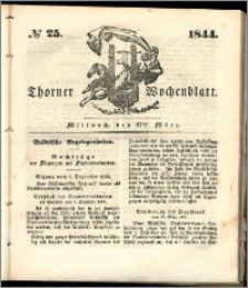Thorner Wochenblatt 1844, No. 25 + Beilage
