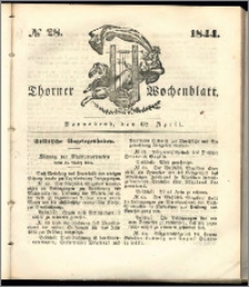 Thorner Wochenblatt 1844, No. 28 + Beilage, Extra Beilage, Thorner wöchentliche Beitung