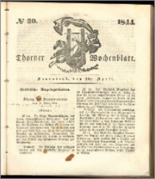 Thorner Wochenblatt 1844, No. 30 + Beilage, Thorner wöchentliche Beitung