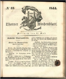 Thorner Wochenblatt 1844, No. 37 + Beilage