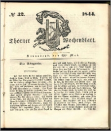 Thorner Wochenblatt 1844, No. 42 + Beilage, Thorner wöchentliche Beitung