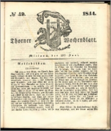 Thorner Wochenblatt 1844, No. 49 + Beilage