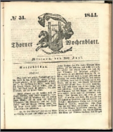 Thorner Wochenblatt 1844, No. 51 + Beilage