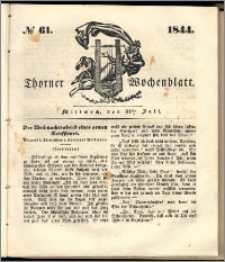 Thorner Wochenblatt 1844, No. 61 + Beilage