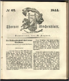 Thorner Wochenblatt 1844, No. 62 + Beilage, Thorner wöchentliche Beitung