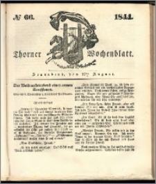 Thorner Wochenblatt 1844, No. 66 + Beilage, Thorner wöchentliche Beitung