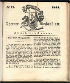 Thorner Wochenblatt 1844, No. 71 + Beilage
