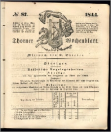Thorner Wochenblatt 1844, No. 87 + Beilage