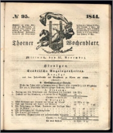 Thorner Wochenblatt 1844, No. 95 + Beilage