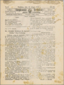 Orędownik Urzędowy Powiatu Brodnickiego R. 1923, Nr 12