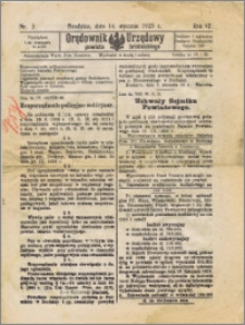 Orędownik Urzędowy powiatu brodnickiego R. 1925, Nr 3