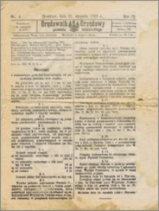 Orędownik Urzędowy powiatu brodnickiego R. 1925, Nr 4