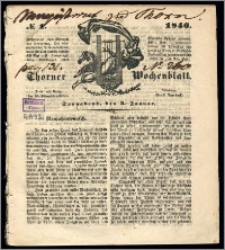 Thorner Wochenblatt 1846, No. 1 + Beilage, Zweite Beilage