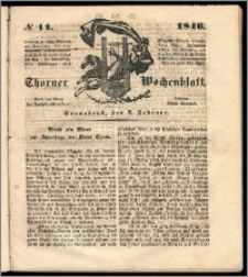 Thorner Wochenblatt 1846, No. 11 + Beilage, Zweite Beilage