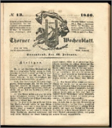 Thorner Wochenblatt 1846, No. 13 + Beilage, Zweite Beilage