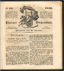 Thorner Wochenblatt 1846, No. 16 + Beilage