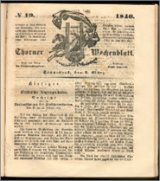 Thorner Wochenblatt 1846, No. 19 + Beilage, Zweite Beilage