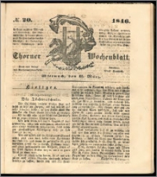 Thorner Wochenblatt 1846, No. 20 + Beilage, Zweite Beilage