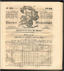 Thorner Wochenblatt 1846, No. 21 + Beilage, Zweite Beilage