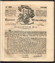 Thorner Wochenblatt 1846, No. 23 + Beilage, Zweite Beilage
