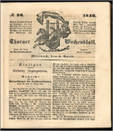Thorner Wochenblatt 1846, No. 26 + Beilage