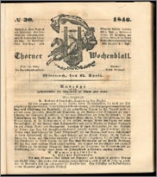 Thorner Wochenblatt 1846, No. 30 + Beilage
