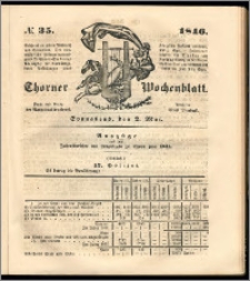 Thorner Wochenblatt 1846, No. 35 + Beilage