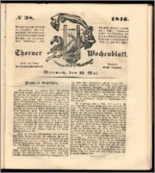 Thorner Wochenblatt 1846, No. 38 + Beilage