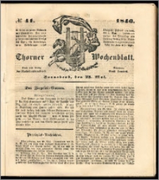 Thorner Wochenblatt 1846, No. 41 + Beilage, Zweite Beilage