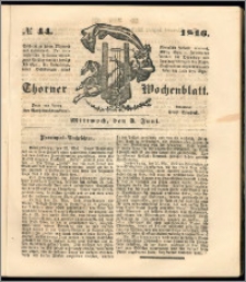 Thorner Wochenblatt 1846, No. 44 + Beilage