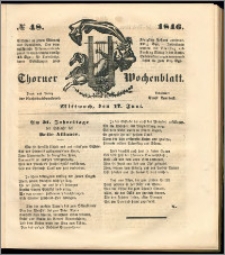 Thorner Wochenblatt 1846, No. 48 + Beilage