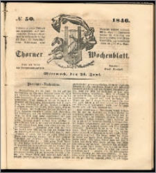 Thorner Wochenblatt 1846, No. 50 + Beilage